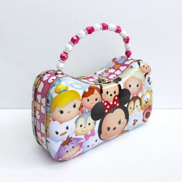 Disney Other - Disney tsum tsum Character Print Tin Purse Handbag